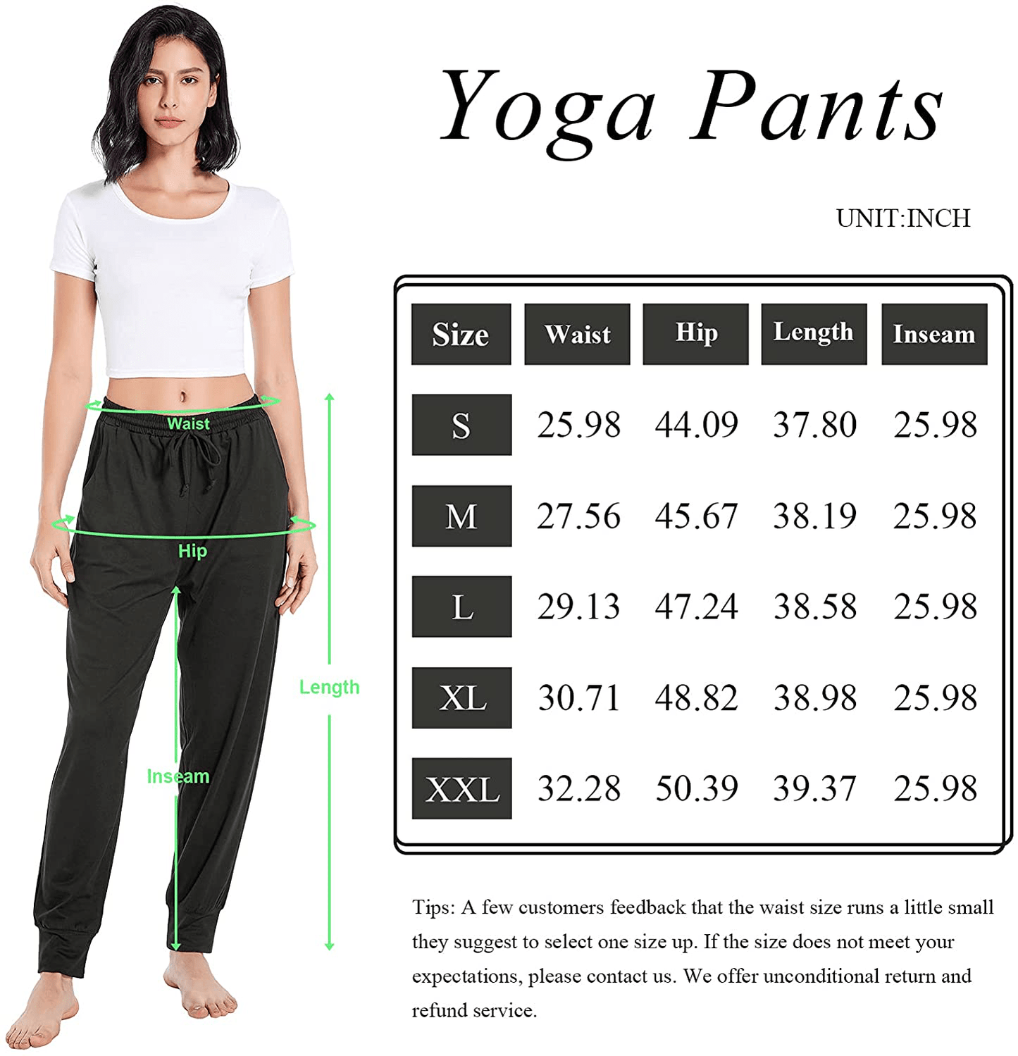 Annenmy Womens Yoga Sweatpants for Women High Waist Workout Joggers Pants Casual Drawstring Comfy Lounge Pants with Pockets Apparel & Accessories > Clothing > Activewear Kylie Max