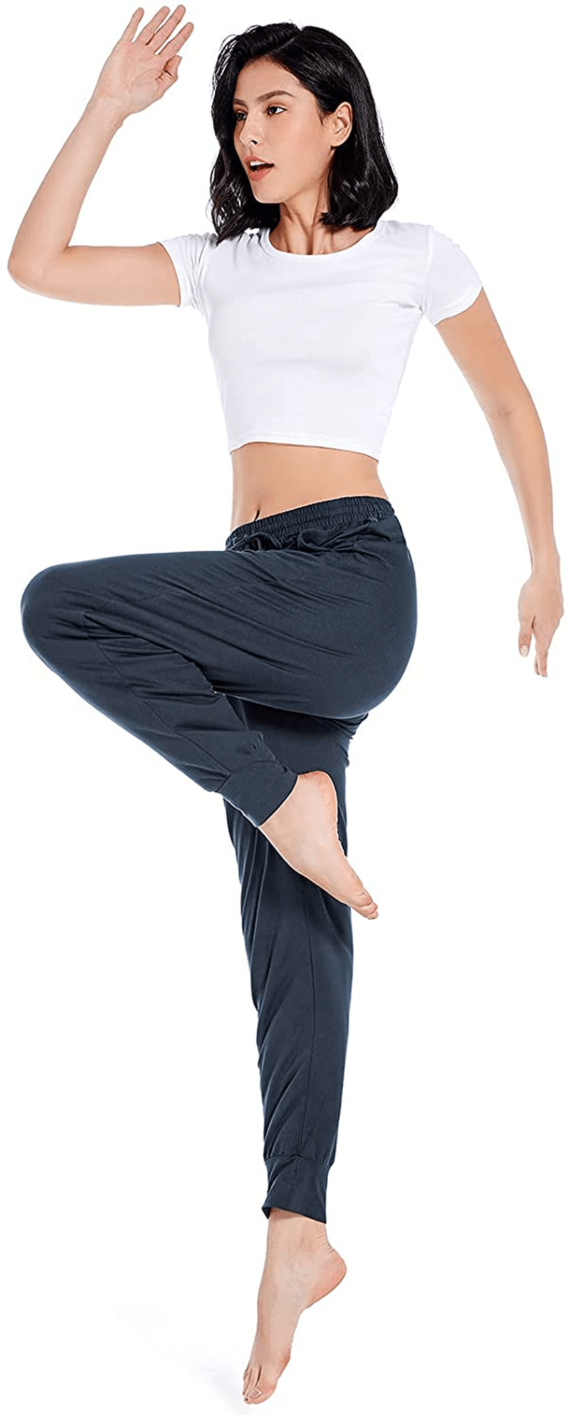 Annenmy Womens Yoga Sweatpants for Women High Waist Workout Joggers Pants Casual Drawstring Comfy Lounge Pants with Pockets Apparel & Accessories > Clothing > Activewear Kylie Max
