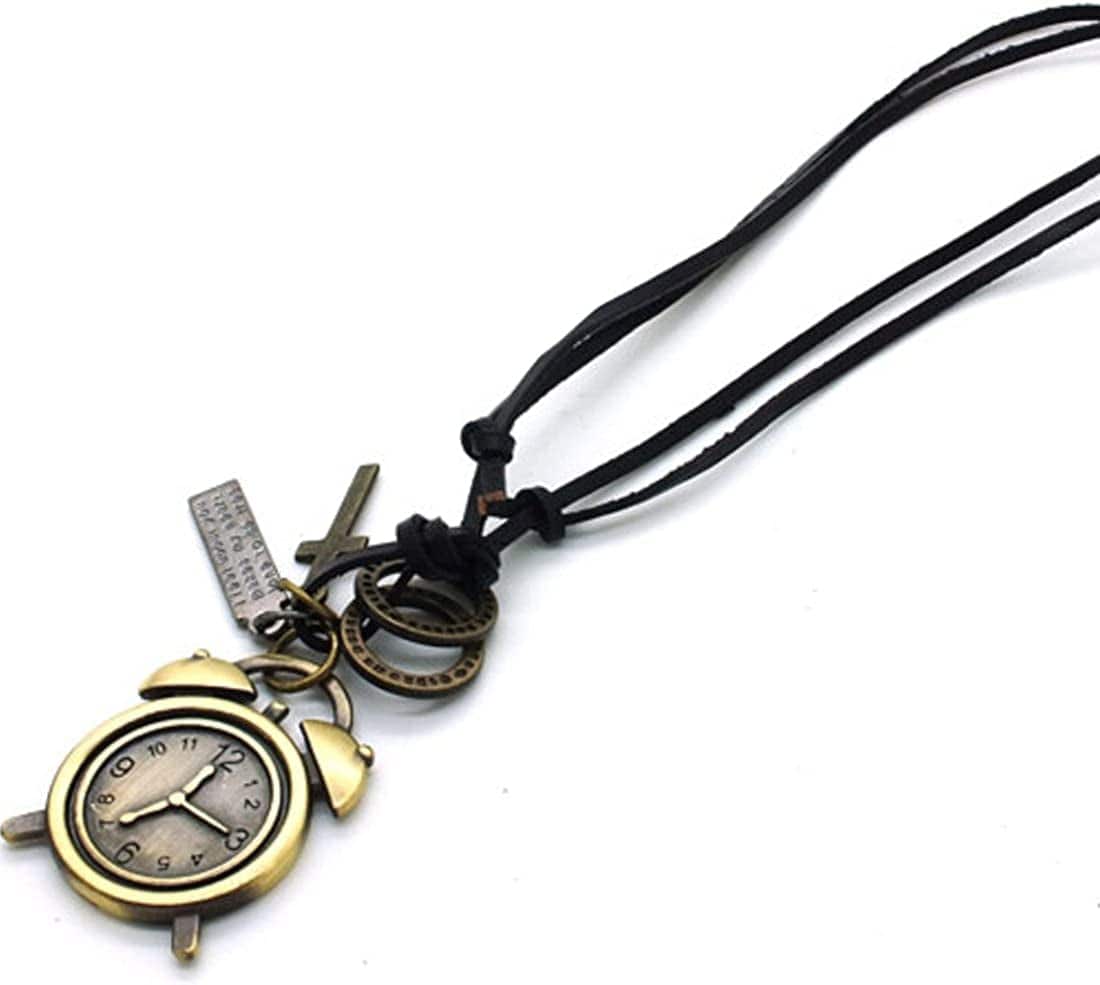 Antiqued Bronze Clock Face Charm Pendant, Wholesale Bulk Lots Mixed Gears Steampunk Charms Pendants DIY for Necklace Bracelet Jewelry Making and Crafting, 100G(38Pcs)