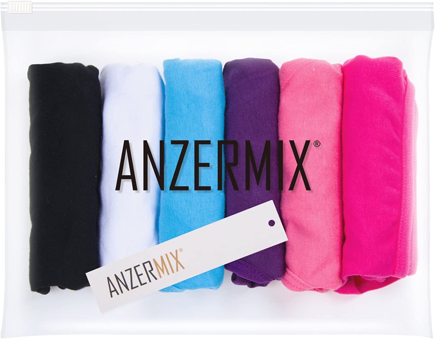 ANZERMIX Women'S Breathable Cotton Thong Panties Pack of 6