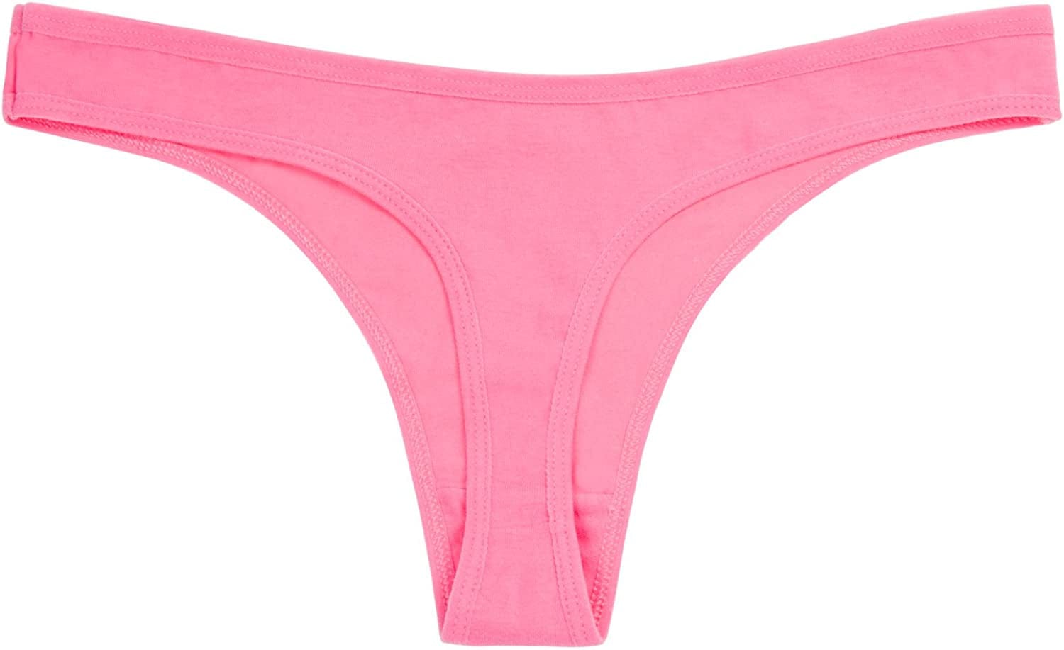 ANZERMIX Women'S Breathable Cotton Thong Panties Pack of 6