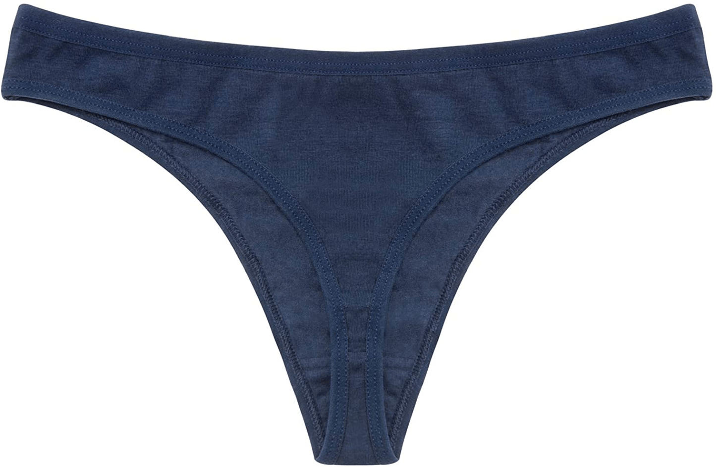 ANZERMIX Women's Breathable Cotton Thong Panties Pack of 6 Apparel & Accessories > Clothing > Underwear & Socks > Underwear ANZERMIX