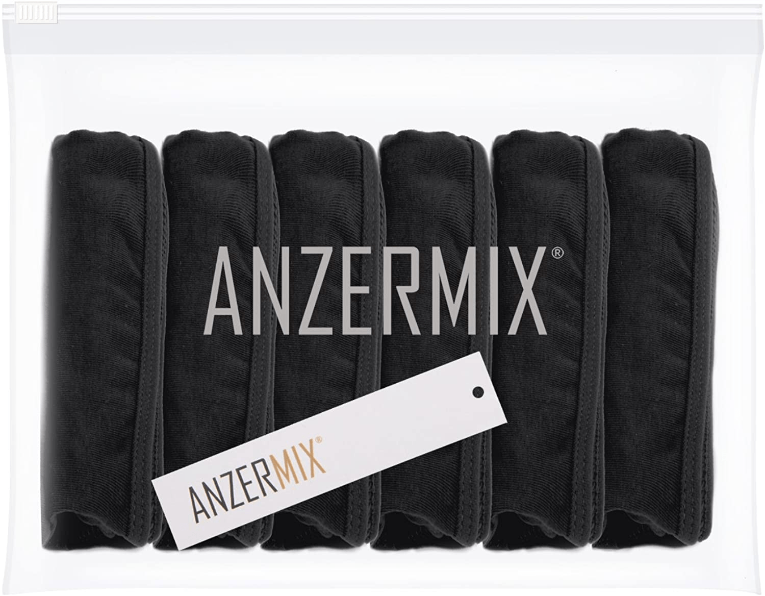 ANZERMIX Women'S Breathable Cotton Thong Panties Pack of 6 Apparel & Accessories > Clothing > Underwear & Socks > Underwear ANZERMIX