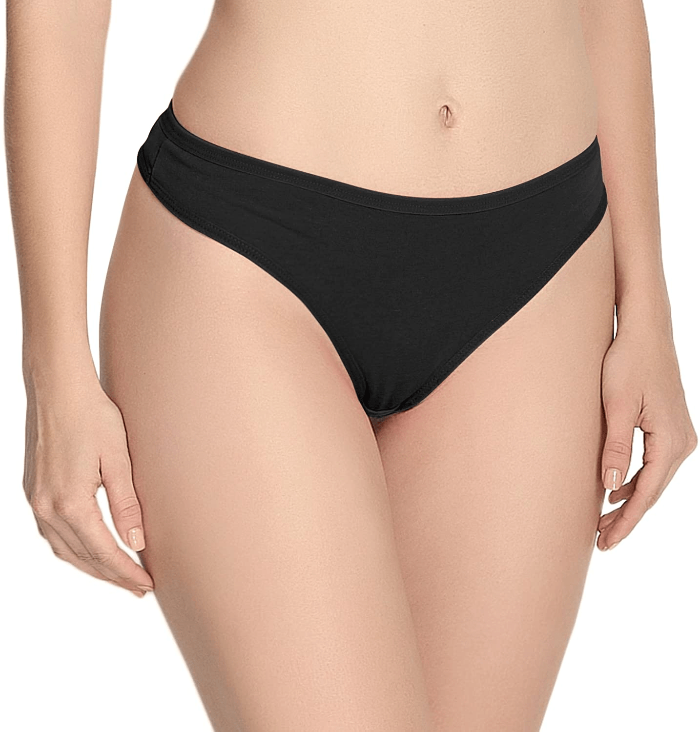 ANZERMIX Women'S Breathable Cotton Thong Panties Pack of 6 Apparel & Accessories > Clothing > Underwear & Socks > Underwear ANZERMIX