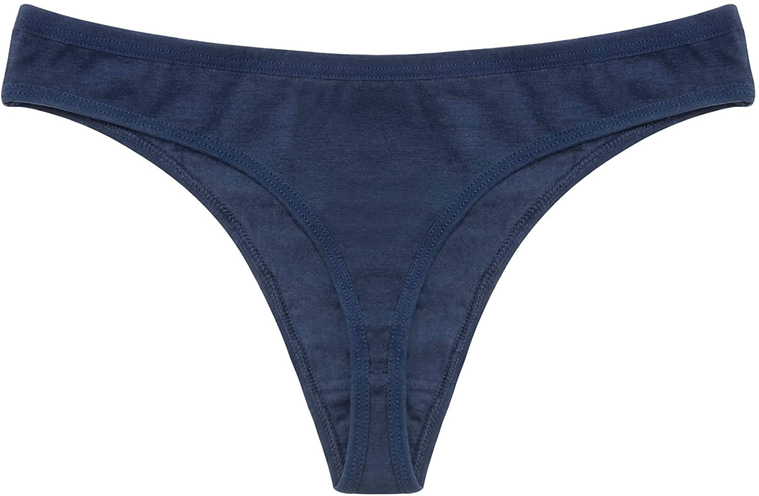 ANZERMIX Women'S Breathable Cotton Thong Panties Pack of 6 Apparel & Accessories > Clothing > Underwear & Socks > Underwear ANZERMIX