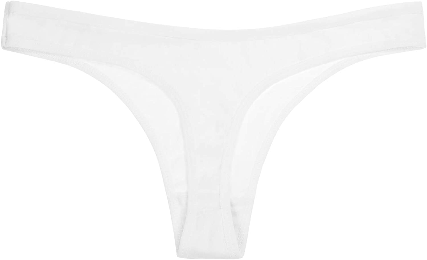 ANZERMIX Women'S Breathable Cotton Thong Panties Pack of 6 Apparel & Accessories > Clothing > Underwear & Socks > Underwear ANZERMIX