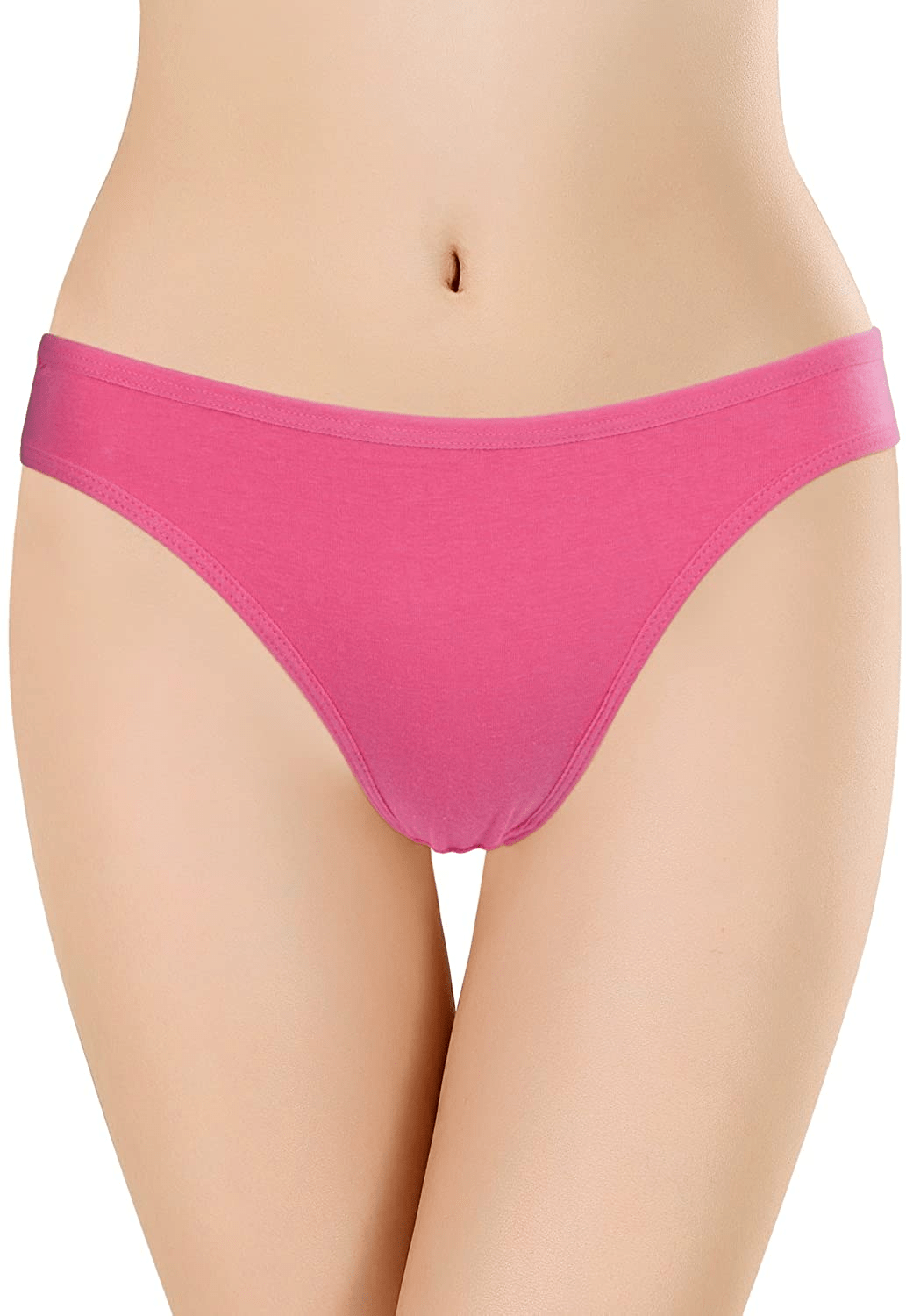 ANZERMIX Women'S Breathable Cotton Thong Panties Pack of 6 Apparel & Accessories > Clothing > Underwear & Socks > Underwear ANZERMIX