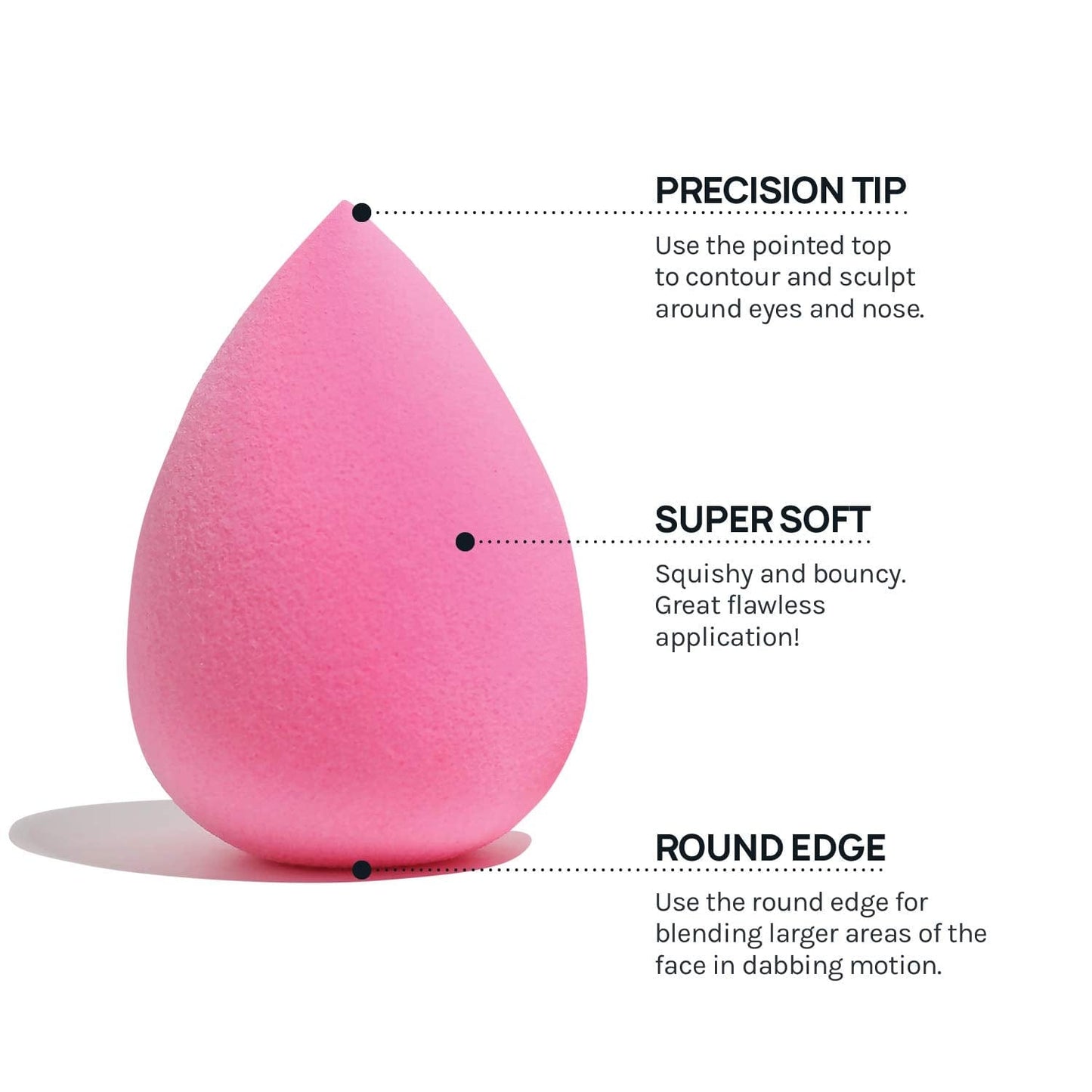 AOA Studio Collection Makeup Sponge Set Makeup Blender Latex Free and High-Definition Set of 6 Makeup Blender for Powder Cream and Liquid, Super Soft Wonder Blender Beauty Cosmetic Health & Beauty > Personal Care > Cosmetics > Cosmetic Tools > Makeup Tools AOA STUDIO