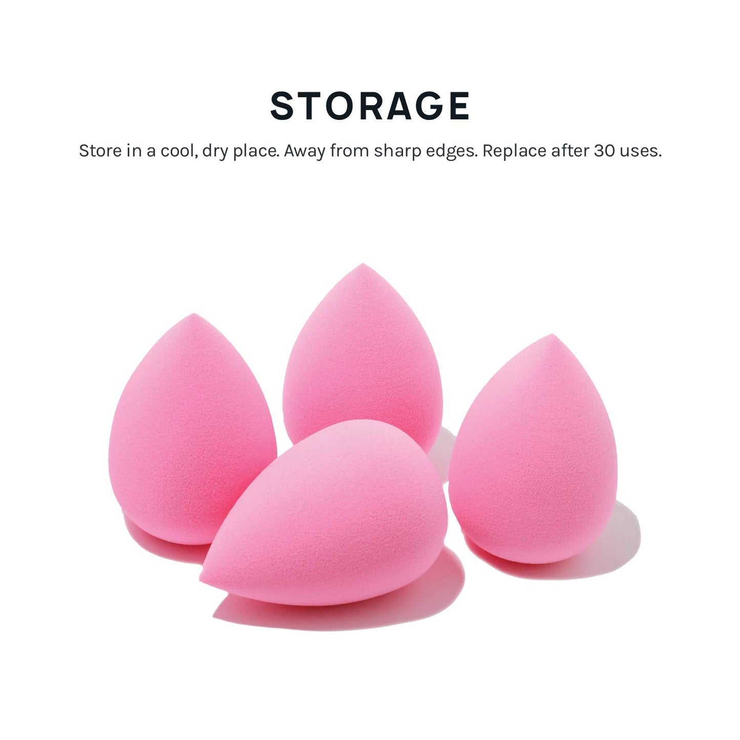 AOA Studio Collection Makeup Sponge Set Makeup Blender Latex Free and High-Definition Set of 6 Makeup Blender for Powder Cream and Liquid, Super Soft Wonder Blender Beauty Cosmetic Health & Beauty > Personal Care > Cosmetics > Cosmetic Tools > Makeup Tools AOA STUDIO