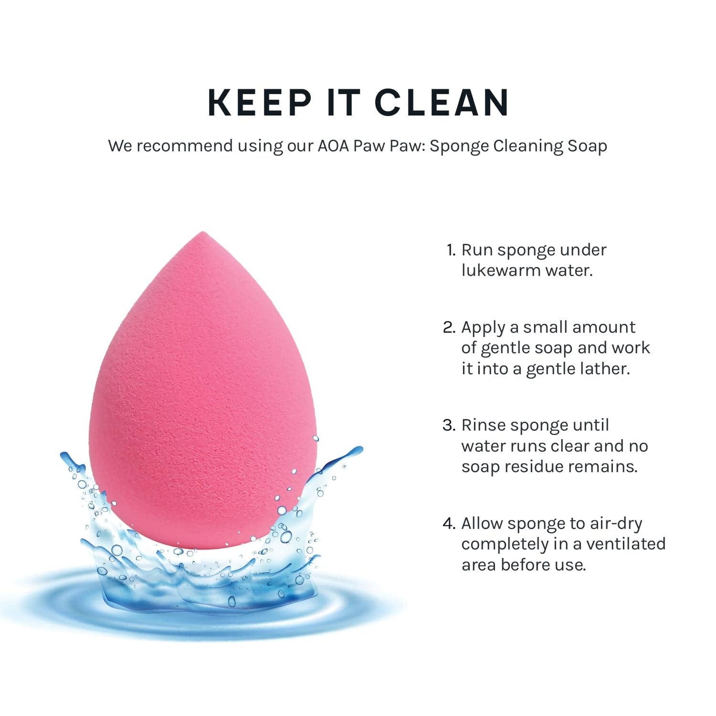 AOA Studio Collection Makeup Sponge Set Makeup Blender Latex Free and High-Definition Set of 6 Makeup Blender for Powder Cream and Liquid, Super Soft Wonder Blender Beauty Cosmetic Health & Beauty > Personal Care > Cosmetics > Cosmetic Tools > Makeup Tools AOA STUDIO