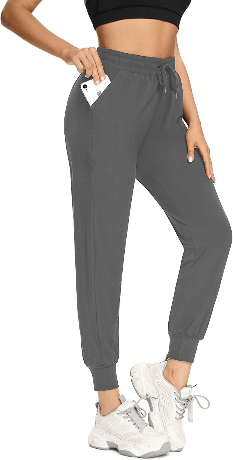 Aoliks Women'S Fleece Lined Sweatpants Thermal Joggers with Pockets Winter Lounge Yoga Workout Running Pants Apparel & Accessories > Clothing > Activewear Kylie Max
