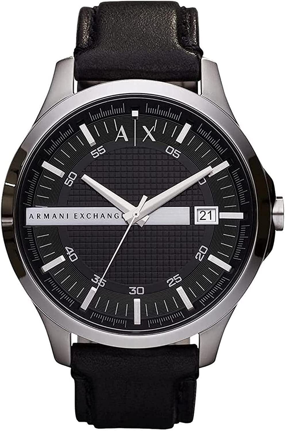 Armani Exchange AX Men'S Stainless Steel Quartz Dress Watch Black/Silver