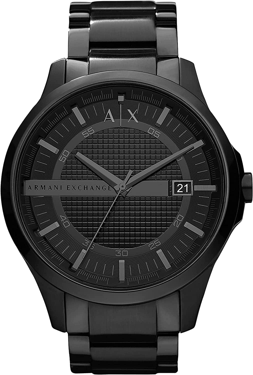 Armani Exchange AX Men'S Stainless Steel Quartz Dress Watch Black/Black