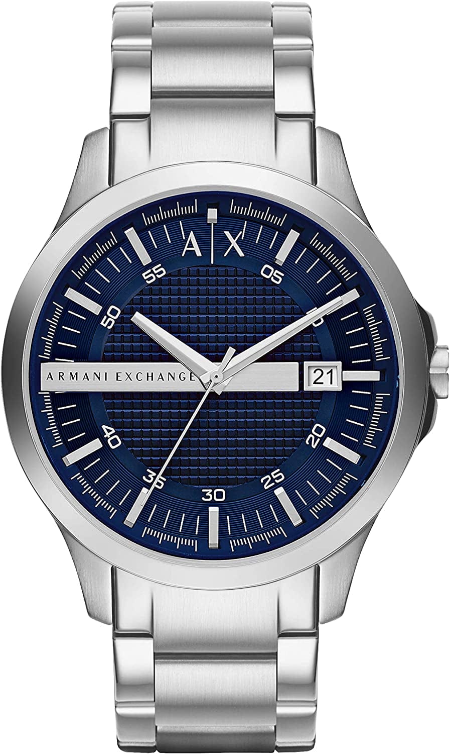 Armani Exchange AX Men'S Stainless Steel Quartz Dress Watch Blue/Silver