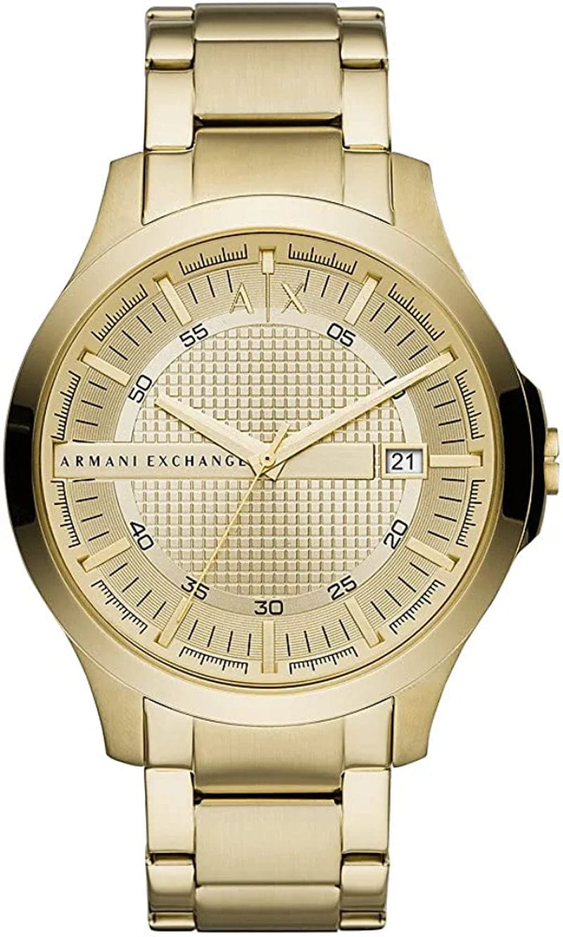 Armani Exchange AX Men'S Stainless Steel Quartz Dress Watch Gold