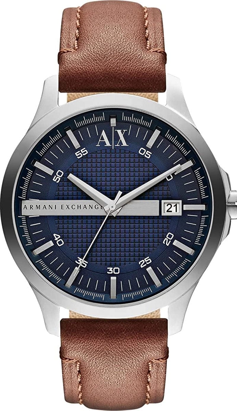Armani Exchange AX Men'S Stainless Steel Quartz Dress Watch Blue/Brown