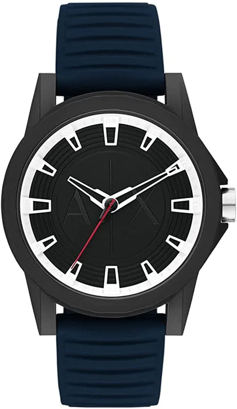 Armani Exchange AX Men'S Stainless Steel Quartz Dress Watch Blue/Black/Red