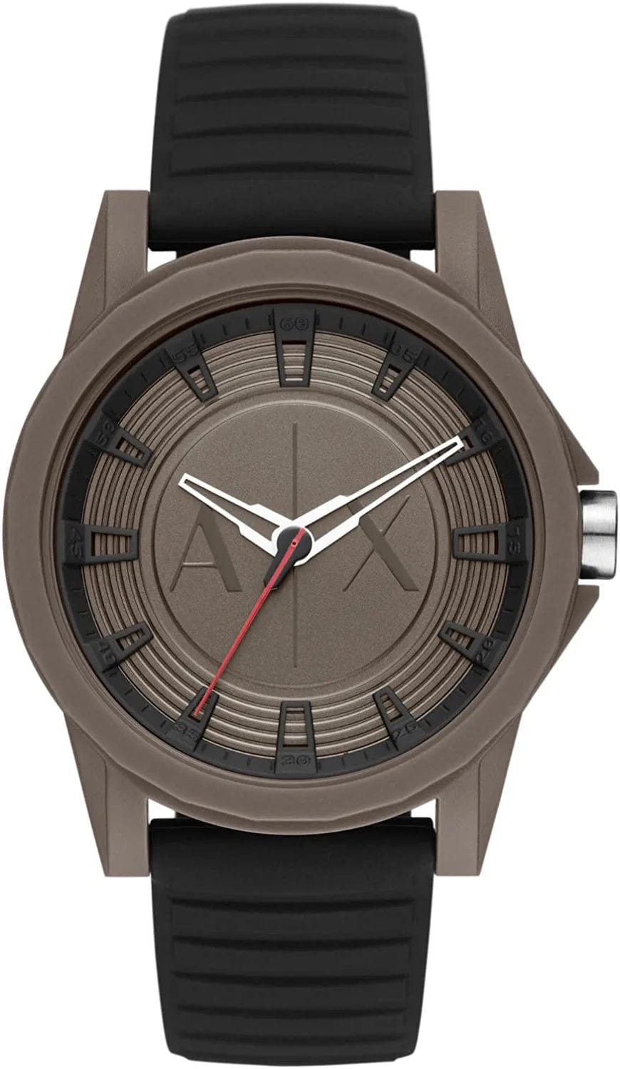 Armani Exchange Men'S Chronograph Dress Watch with Leather, Steel or Silicone Band Grey/Black