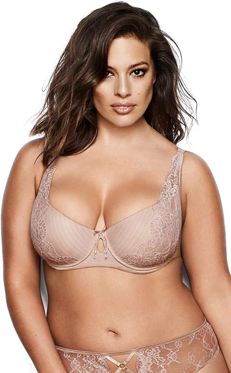 Ashley Graham Diva Demi Bra Cappuccino / 36DD