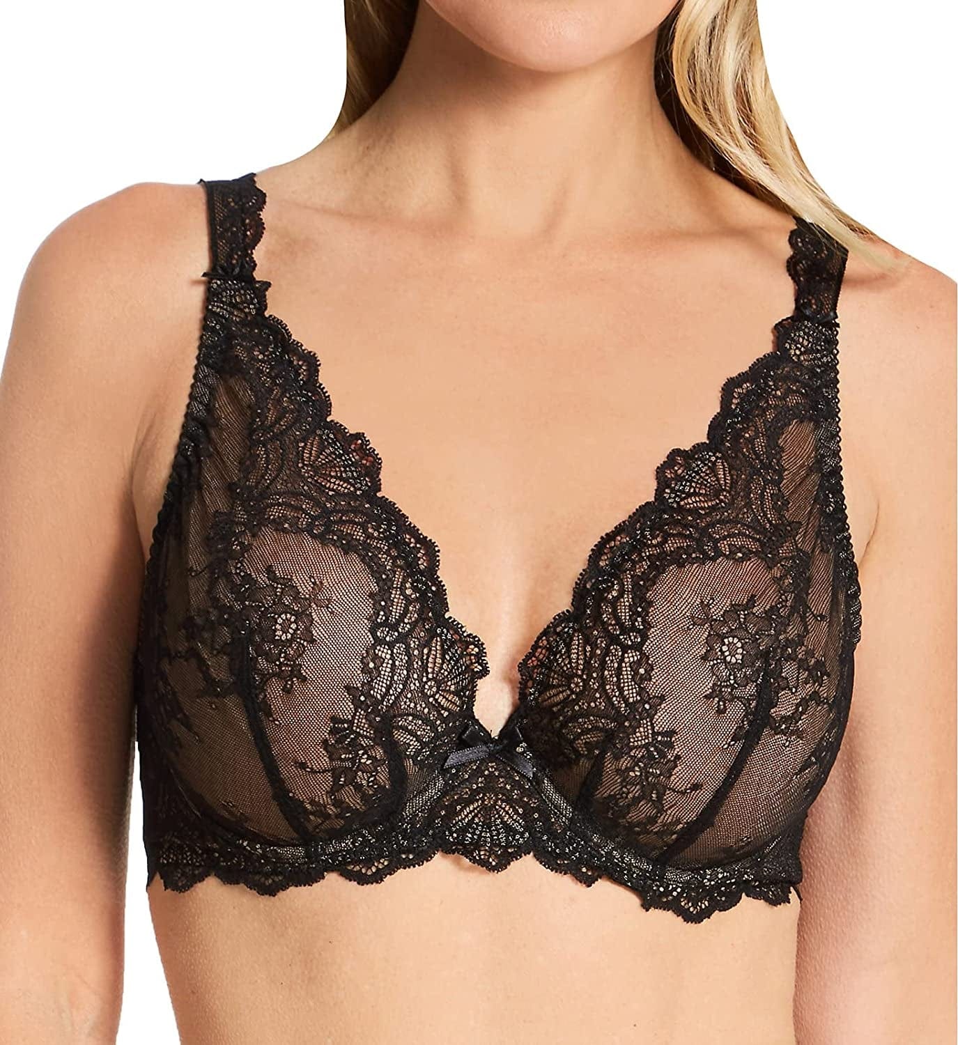 Aubade Women'S Danse Des Sens Plunging Triangle Bra Black (Noir) / 32C