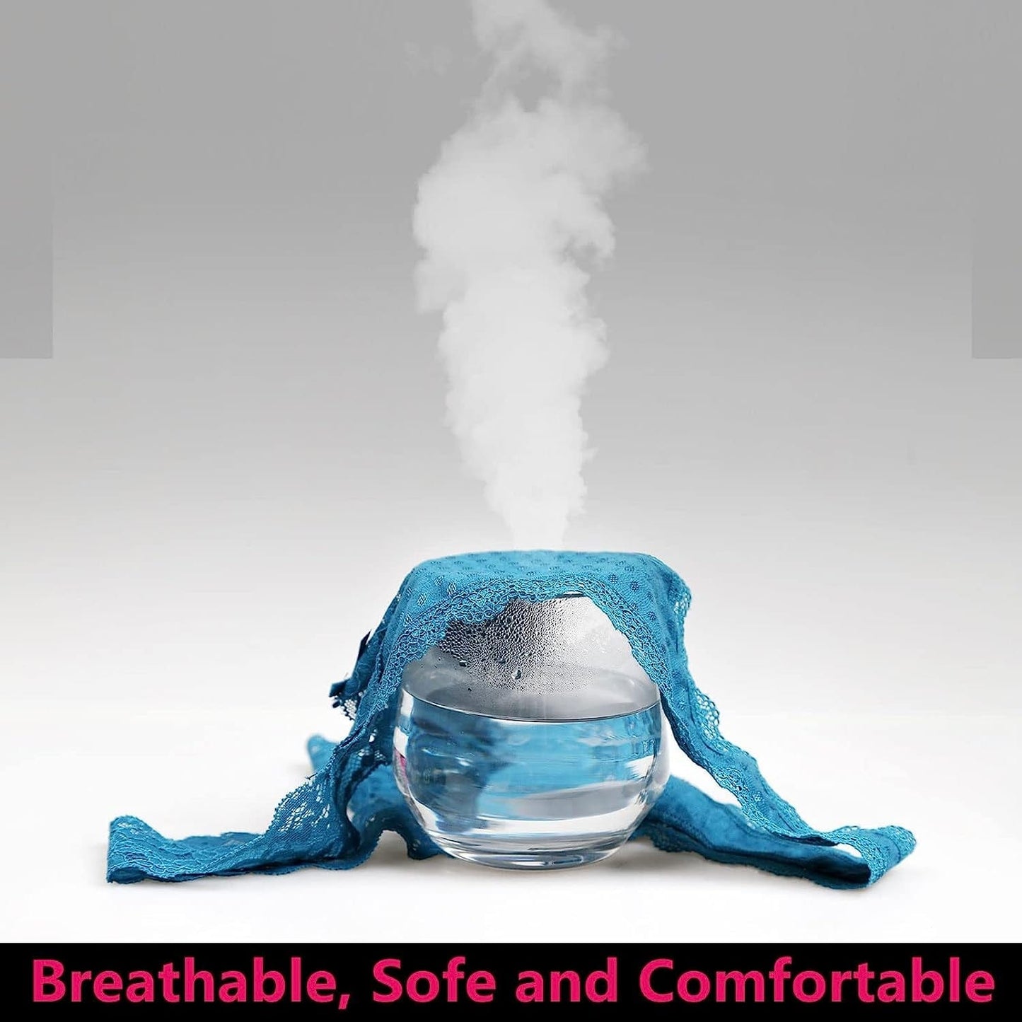 Aukivon Womens Thong, T Back Lace Low Waist Cotton Seamless Thongs for Women Underwear