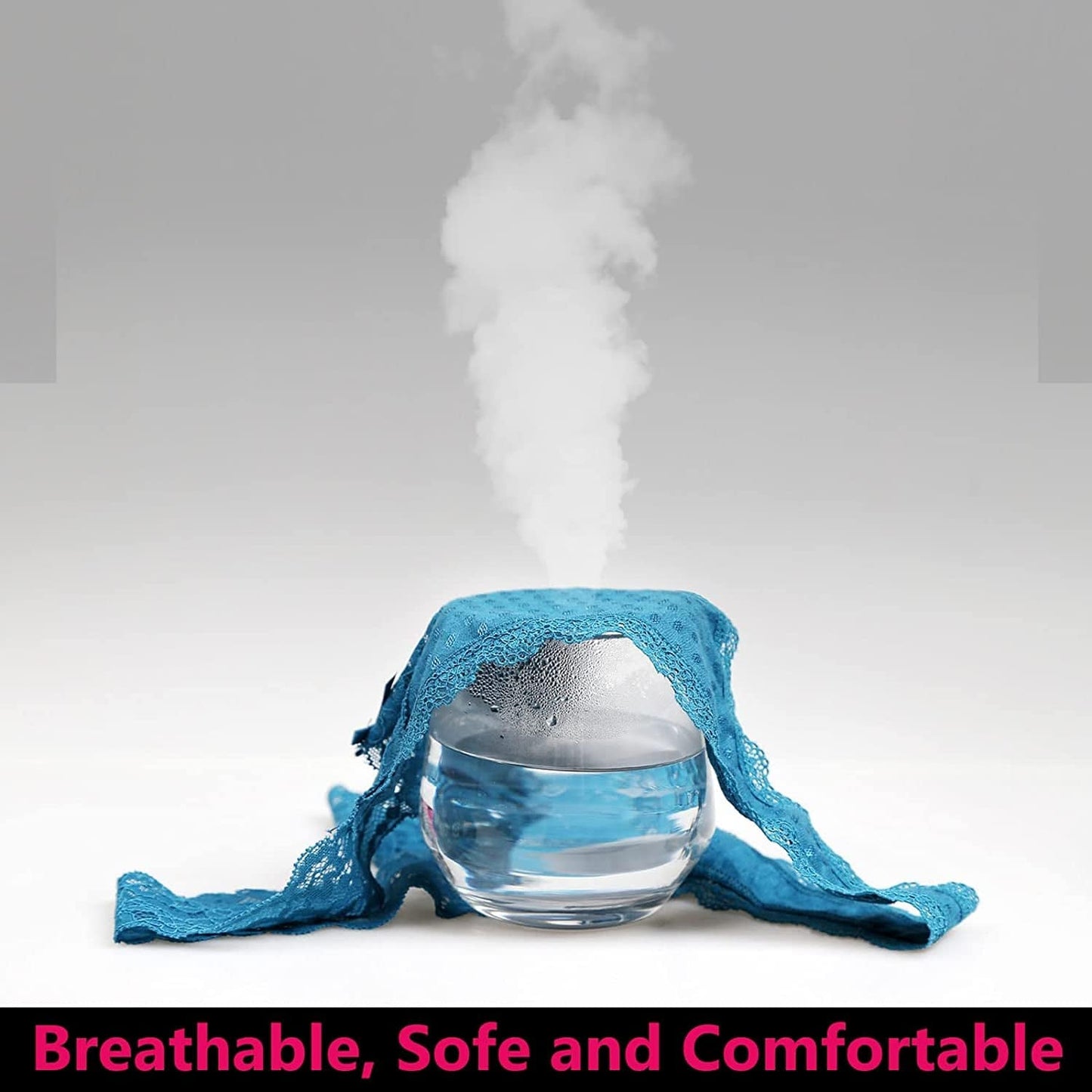 Aukivon Womens Thong, T Back Sexy Lace Low Waist Cotton Seamless Thongs for Women Underwear