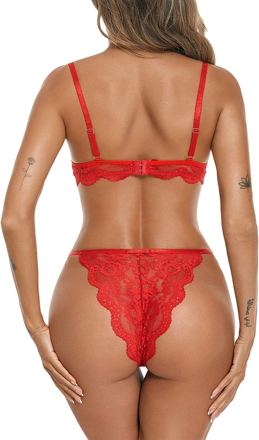 Avidlove Women Bra and Panty Sets with Underwire Floral Lace Lingerie Set