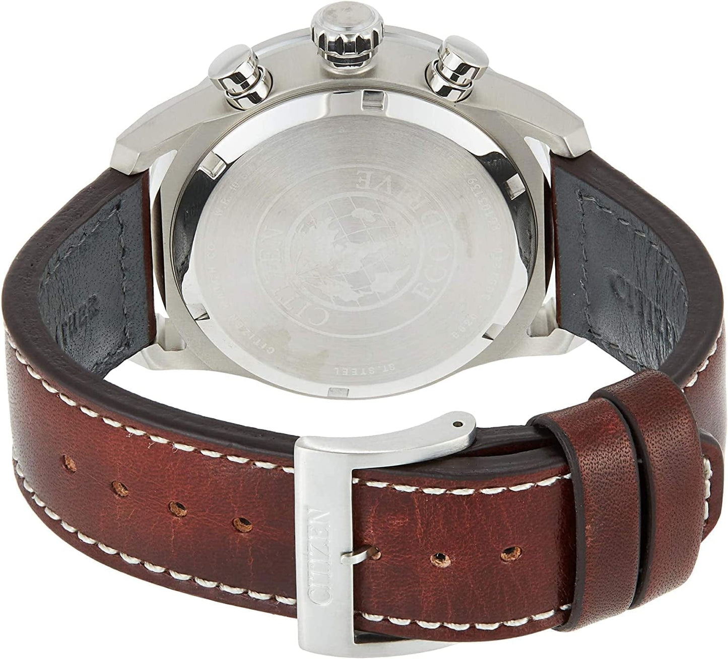 Avion Eco-Drive Men'S Watch Brown