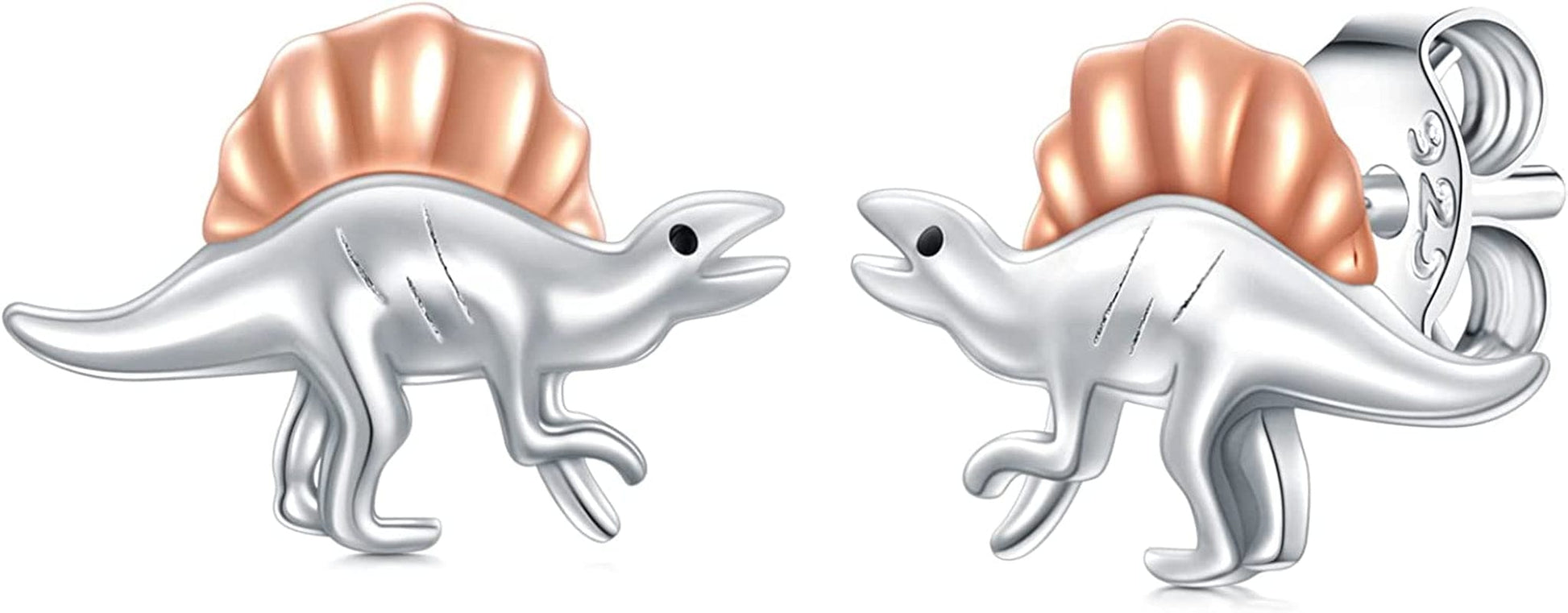 Axolotl/Snake/Frog/Sloth/Guinea Pig/Rhinoceros925 Sterling Silver Animal Studs… Dinosaur
