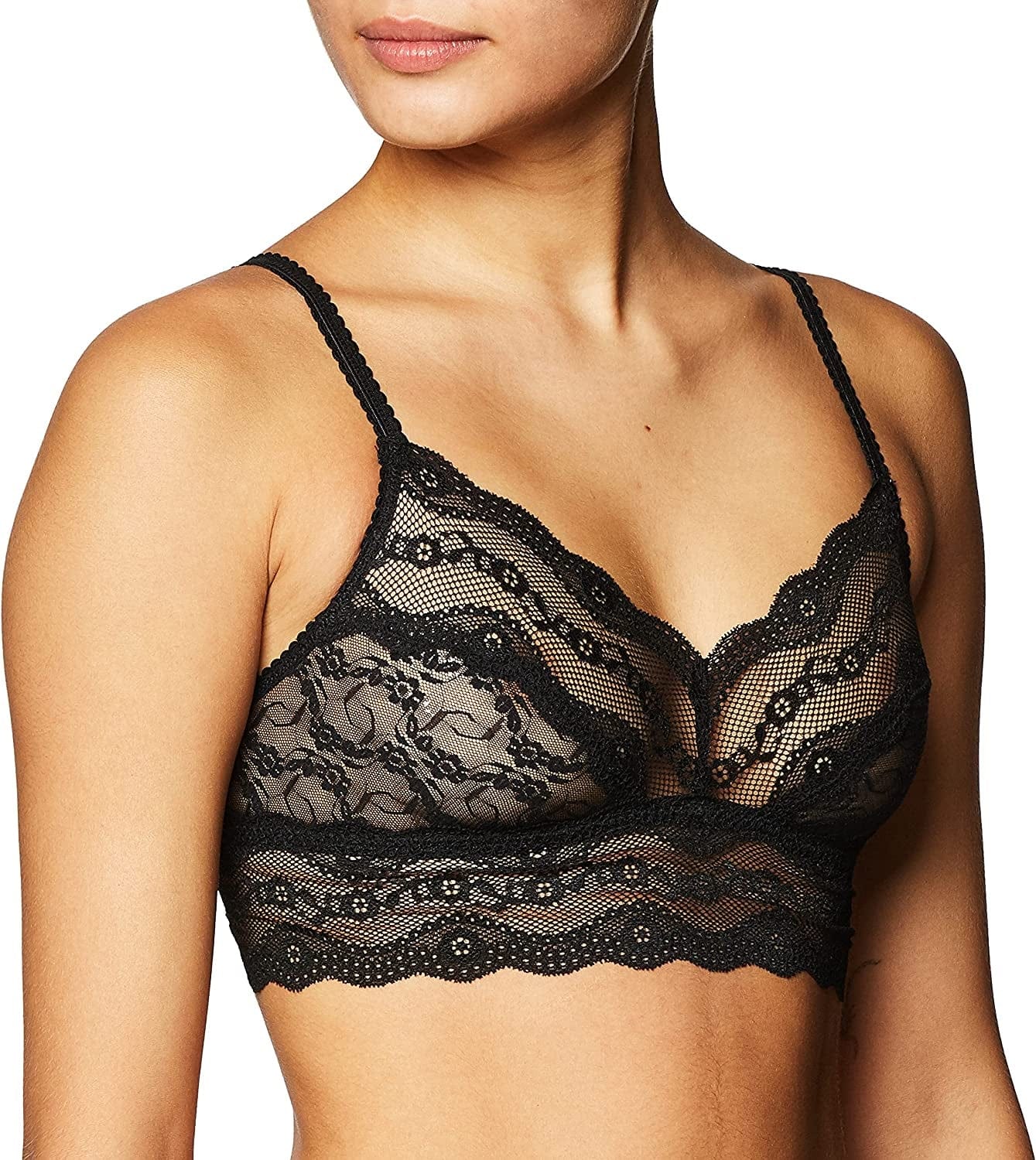 B.Tempt'D by Wacoal Women'S Lace Kiss Bralette Night / Small