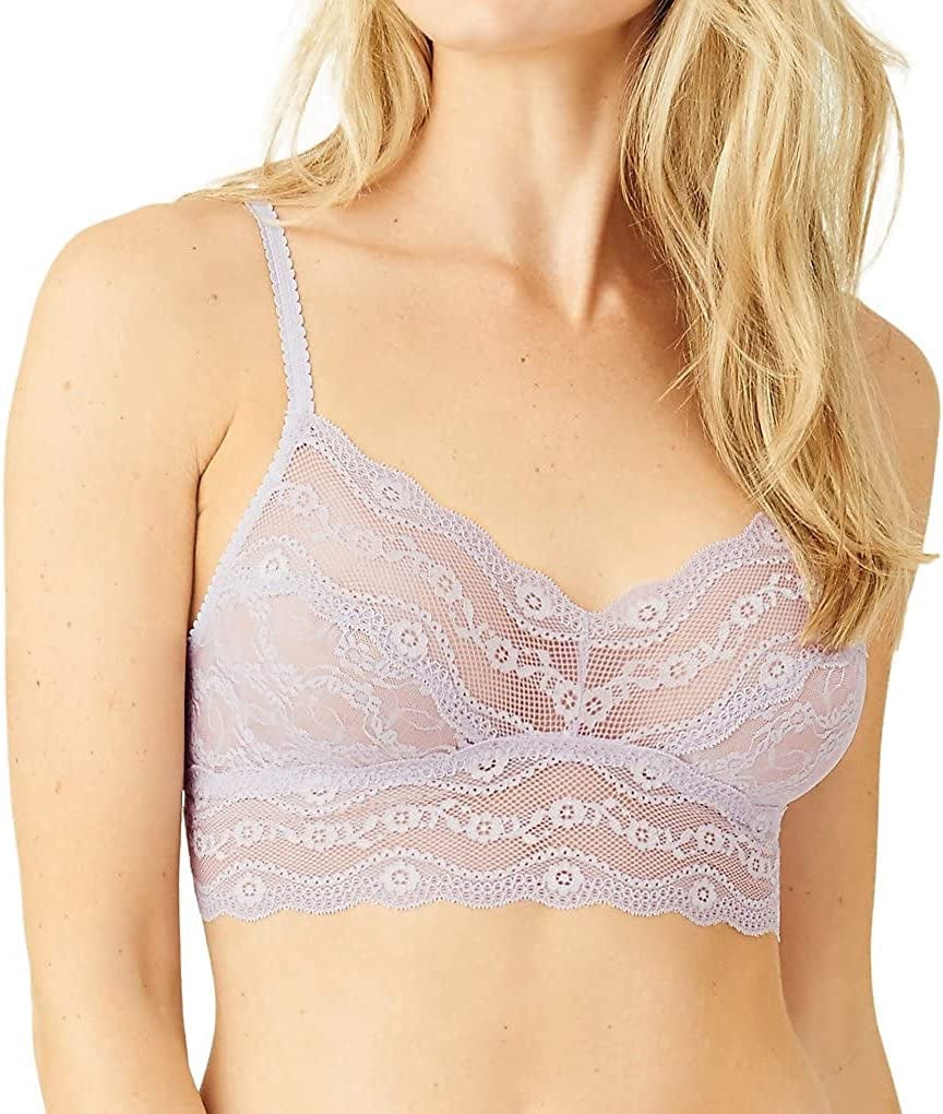 B.Tempt'D by Wacoal Women'S Lace Kiss Bralette Pastel Lilac / Small
