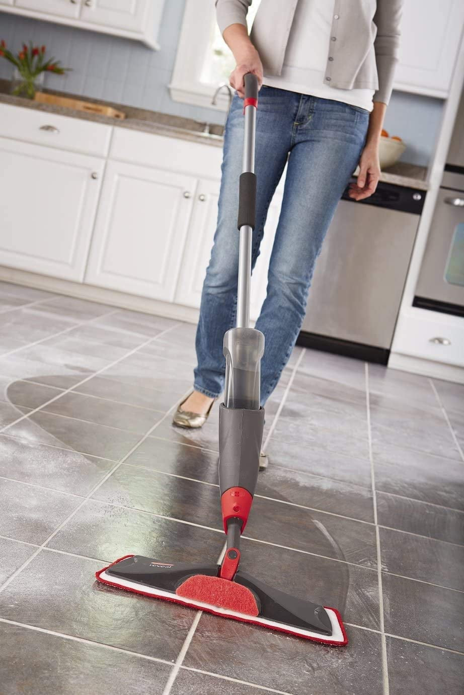 Rubbermaid Reveal Spray Microfiber Floor Mop Cleaning Kit for Laminate & Hardwood Floors, Spray Mop with Reusable Washable Pads, Commercial Mop Apparel & Accessories > Jewelry > Body Jewelry Rubbermaid