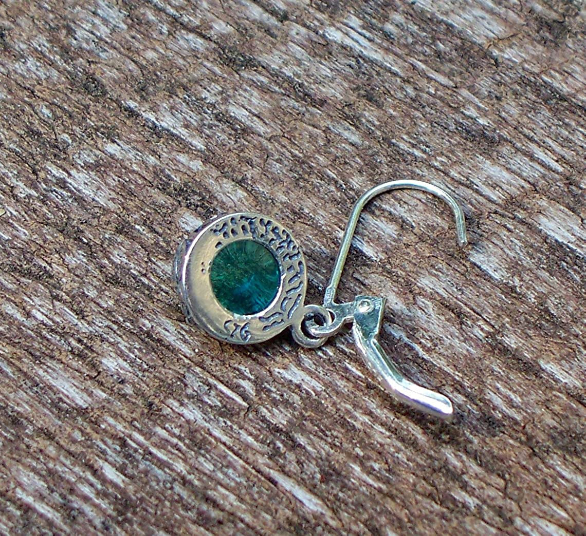 Recycled Vintage Mason Jar Sterling Silver Botanical Collection Leverback Earrings Apparel & Accessories > Jewelry > Earrings Bottled Up Designs