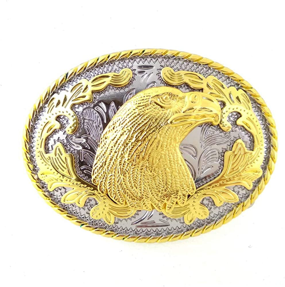 KDG Western Cowboy Belt Buckle for Belt Accessories Custom Buckle Apparel & Accessories > Clothing Accessories > Belt Buckles KDG Golden Eagle Head