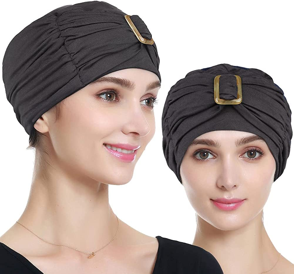 Chemo Turban Headwear Spring Summer Beanie Hats for Women – Soft, Stylish, Warm Apparel & Accessories > Clothing Accessories > Headwear KYLIE MAX Colored Leaves