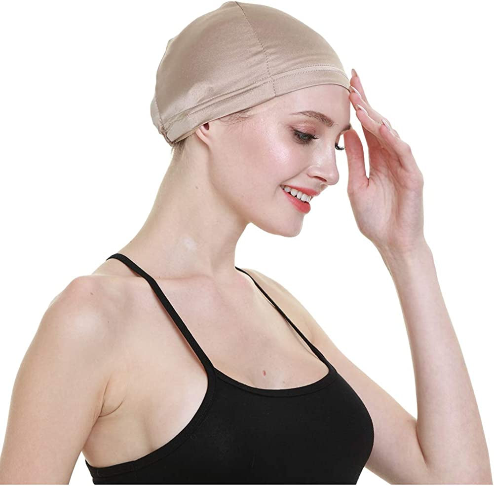 Wig Cap-100% Mulberry Silk Breathable Soft for Bald Head Available All the Year Apparel & Accessories > Clothing Accessories > Headwear FocusCare