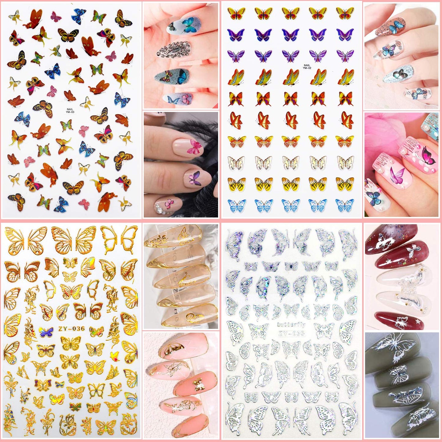 JOYJULY Nail Art Design Tools, 3D Nail Art Decorations Kit with Nail Art Brushes Dotting Tools Holographic Nail Art Stickers Nail Foil Tape Strips and Nails Art Rhinestones and Pick-Up Tweezers Health & Beauty > Personal Care > Cosmetics > Cosmetic Tools > Nail Tools JOYJULY