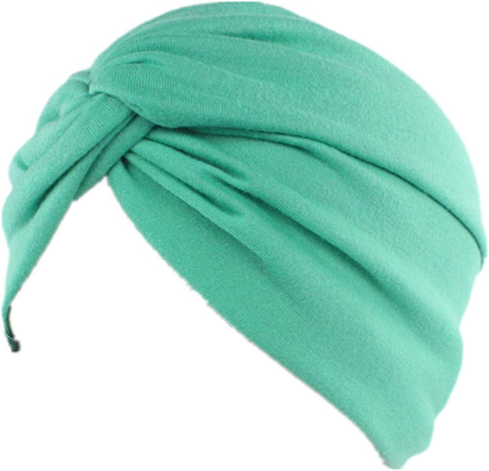 Beauty YFJH Chemo Sleep Turban Headwear Scarf Beanie Cap Hat for Cancer Patient Hair Loss Apparel & Accessories > Clothing Accessories > Headwear beauty YFJH Green