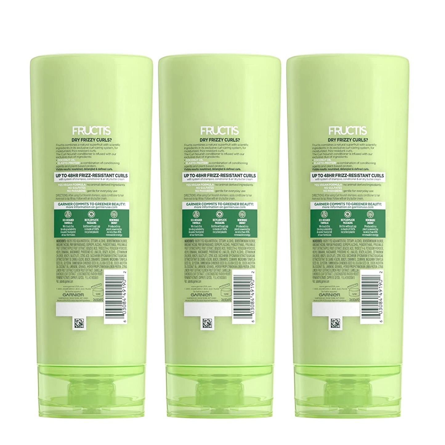 Garnier Hair Care Fructis Triple Nutrition Curl Nourish Conditioner, 12 Fluid Ounce (Packaging May Vary), 3 Count Health & Beauty > Personal Care > Hair Care Garnier