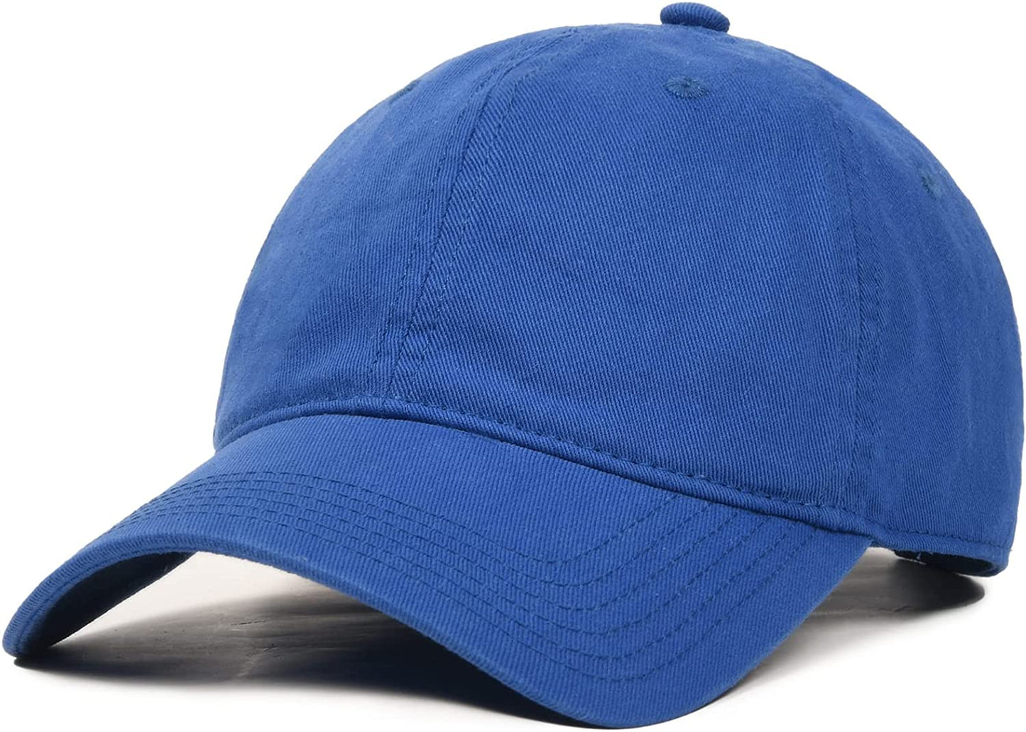 Men and Women Vintage Washed Distressed Cotton Baseball Cap Plain Blank Adjustable Classic Baseball Hat Cap Apparel & Accessories > Clothing Accessories > Hats KYLIE MAX Sky Blue Medium