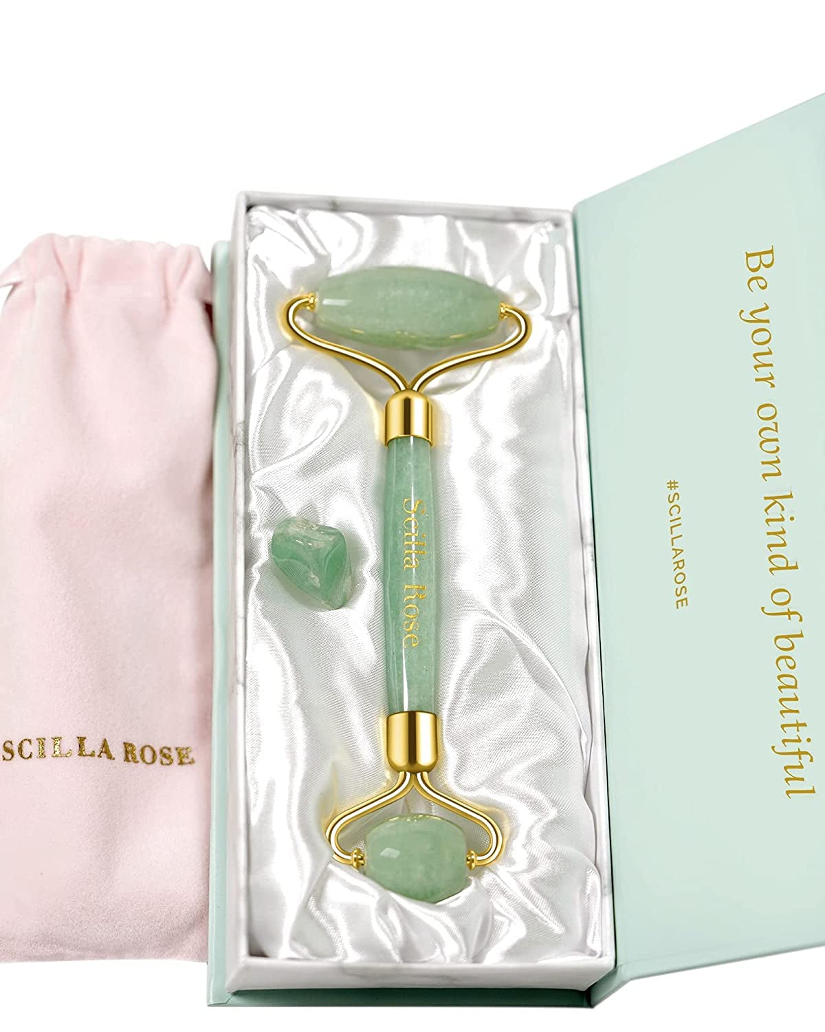 The Best Jade Roller Massaging Facial Roller, Superior and Natural for Facial Toning, Massage, Anti-Ageing, Skin Firming, Face Slimming. Lymphatic Drainage. Authentic & Genuine Beauty Tool Health & Beauty > Personal Care > Cosmetics > Cosmetic Tools > Skin Care Tools Scilla ROSE