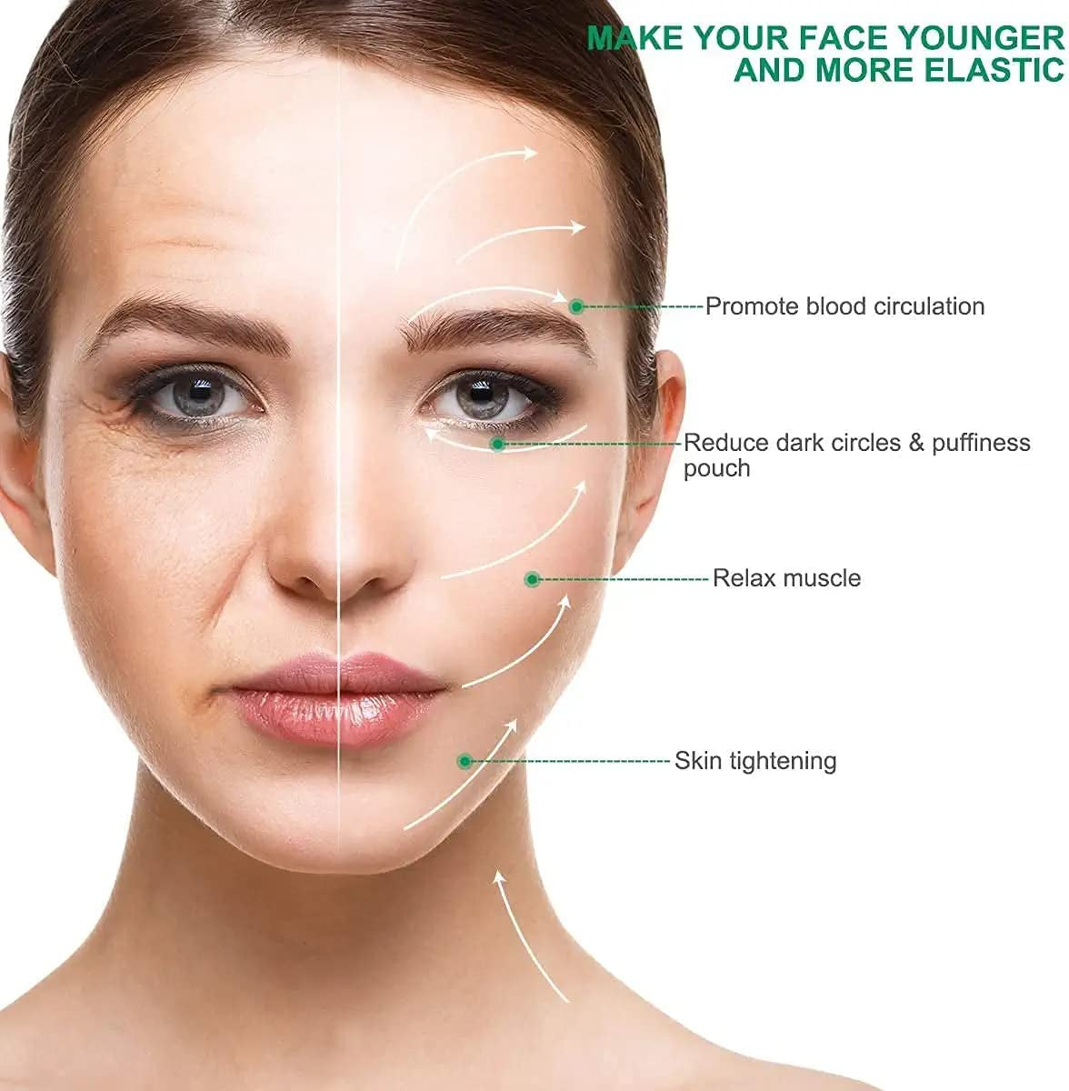 Jade Guasha Tool for Face - Gua Sha Facial Tools Stone for Face and Body Massage Skincare Prevents Wrinkles Health & Beauty > Personal Care > Cosmetics > Cosmetic Tools > Skin Care Tools icolorfuled