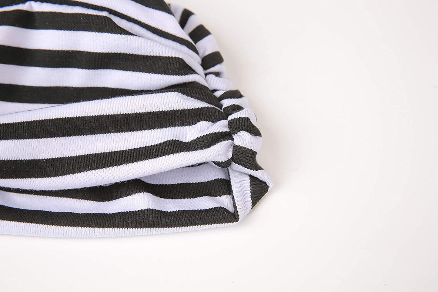 Cotton Striped Beanie Turban Chemo Hat Head Wrap Cap Headwear for Cancer Patients Apparel & Accessories > Clothing Accessories > Headwear beauty YFJH