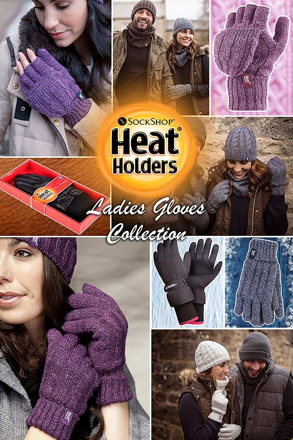 Heat Holders - Women'S Thermal Converter Fingerless Cable Knit 2.3 Tog Gloves - One Size Apparel & Accessories > Clothing Accessories > Gloves & Mittens HEAT HOLDERS