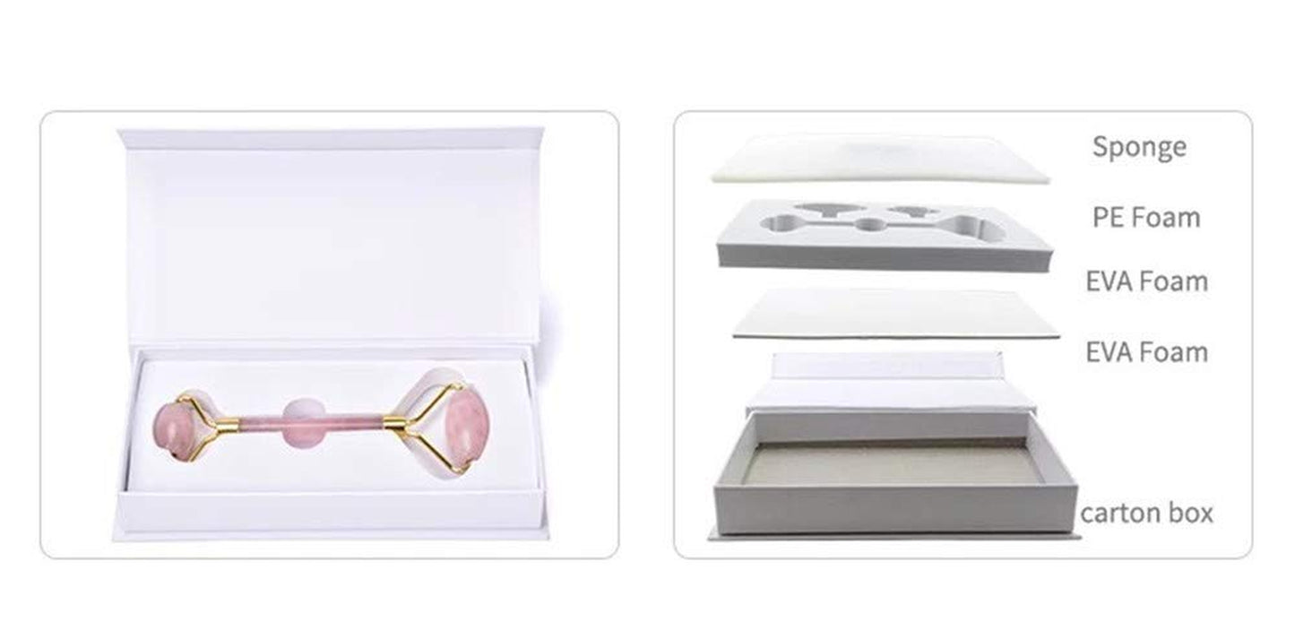 Jade Roller, Face Roller, Facial Beauty Roller Skin Care Tools, Quartz Massager for Face, Eyes, Neck, Body Muscle Relaxing and Relieve Fine Lines and Wrinkles (Rose Gold) Health & Beauty > Personal Care > Cosmetics > Cosmetic Tools > Skin Care Tools Ejoyfuture