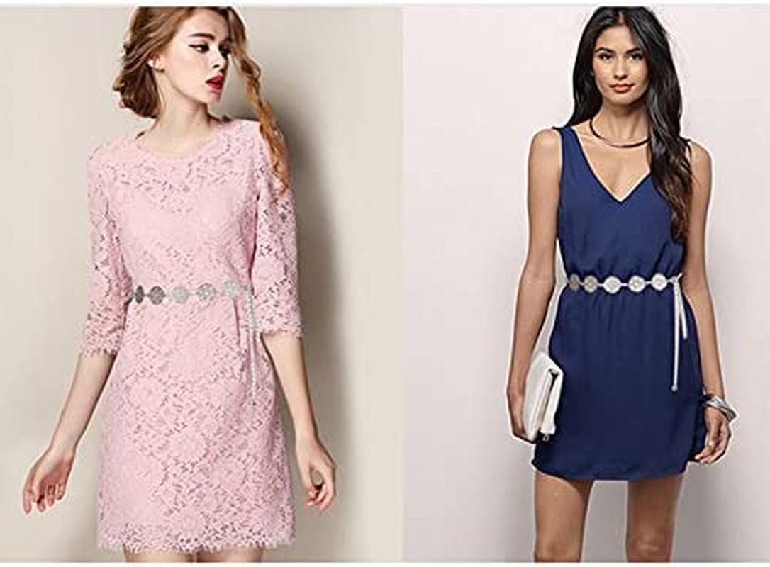 Fashion Womens Metal Silver Gold Body Waist Chain Belts for Dresses Jeans Apparel & Accessories > Jewelry > Body Jewelry NONGFUGE