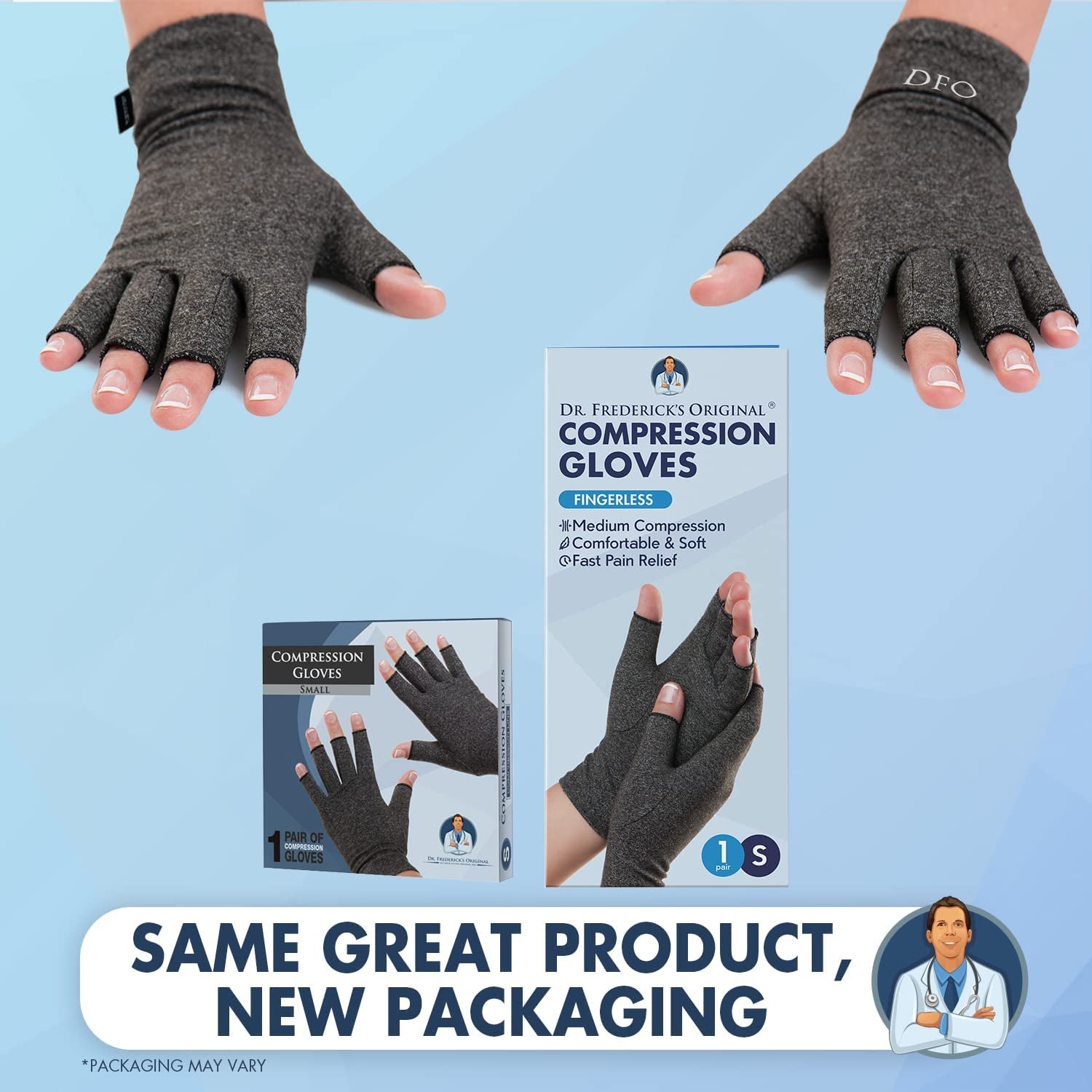 Dr. Frederick'S Original Arthritis Gloves for Women & Men - Compression Gloves for Arthritis Pain Relief - Small Apparel & Accessories > Clothing Accessories > Gloves & Mittens Frederick Medical Supply