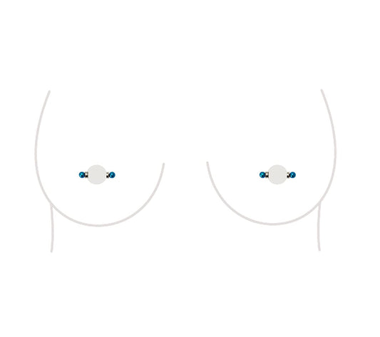 Non-Piercing Nipple Ring Magnetic Barbell Stud Fake Body Jewelry for Women (A - Mini (Aqua)) Apparel & Accessories > Jewelry > Body Jewelry All Body Art A - Mini (Aqua)