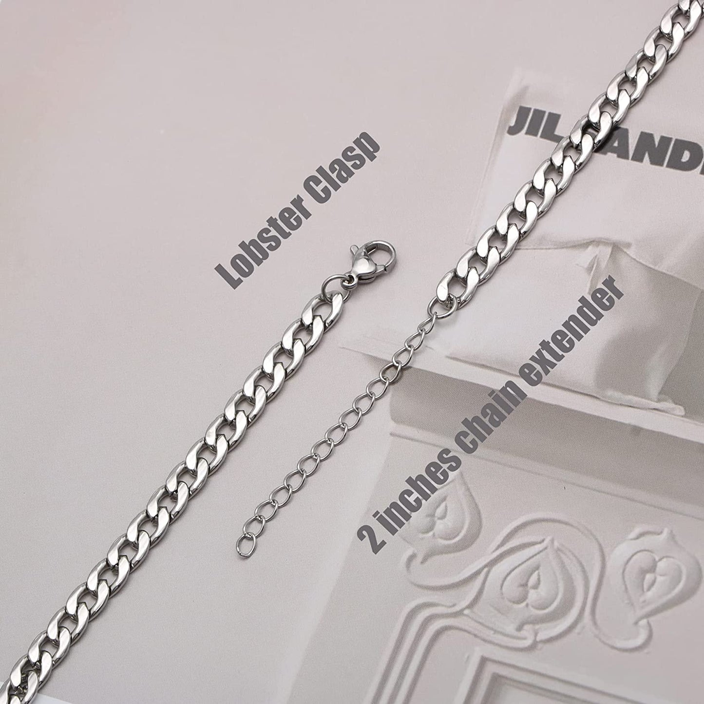 Silver Anklet Initial Ankle Bracelets for Women Teen Girls Figaro Chain Personalized Birthday Gifts for Women Summer Gift Beach Jewelry Anklet for Women Letter A-Z Jewelry Apparel & Accessories > Jewelry > Anklets JoycuFF