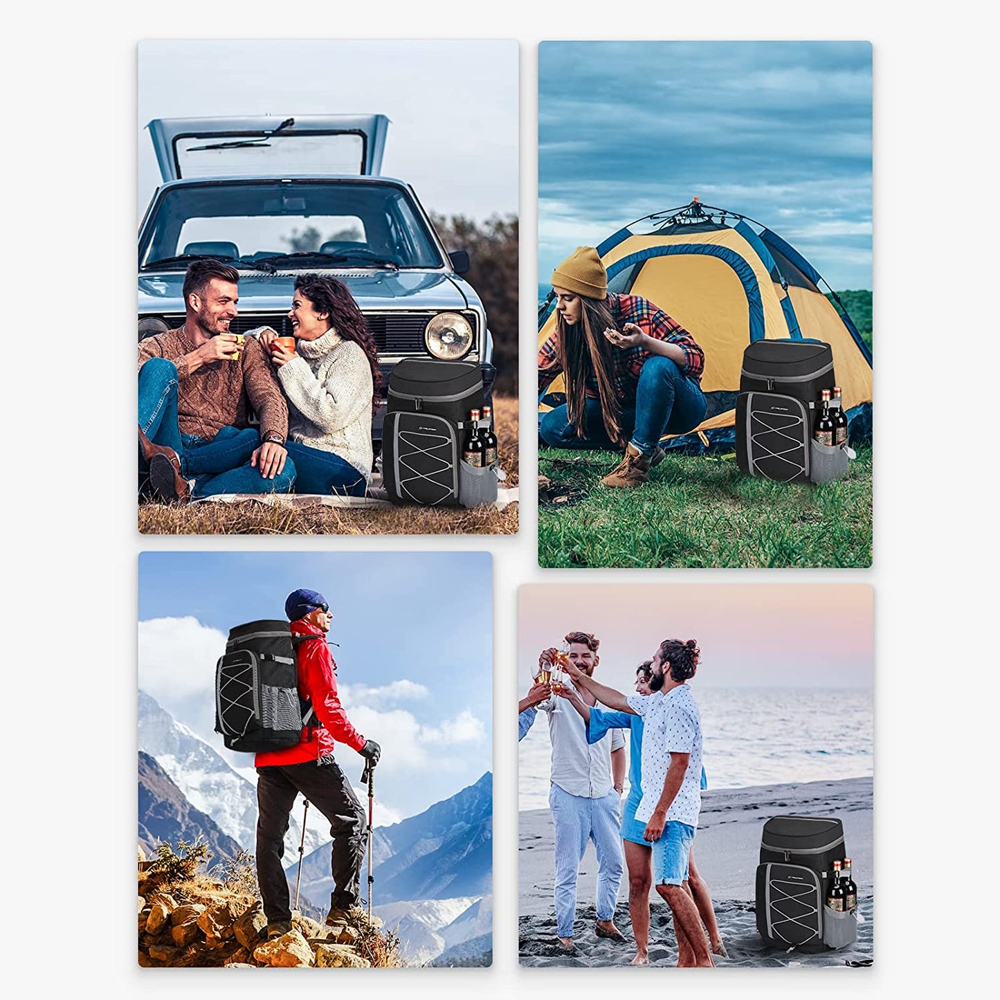 Maelstrom Cooler Backpack,35 Can Backpack Cooler Leakproof,Insulated Soft Cooler Bag,Camping Cooler,Beach Cooler,Ice Chest Backpack,Lightweight Travel Cooler Lunch Backpack for Hiking,Shopping Apparel & Accessories > Jewelry > Bracelets Maelstrom